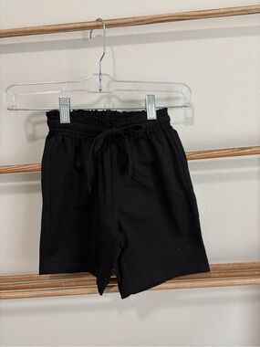 Pastels Clothing Black Kids Drawstring Sweat Shorts